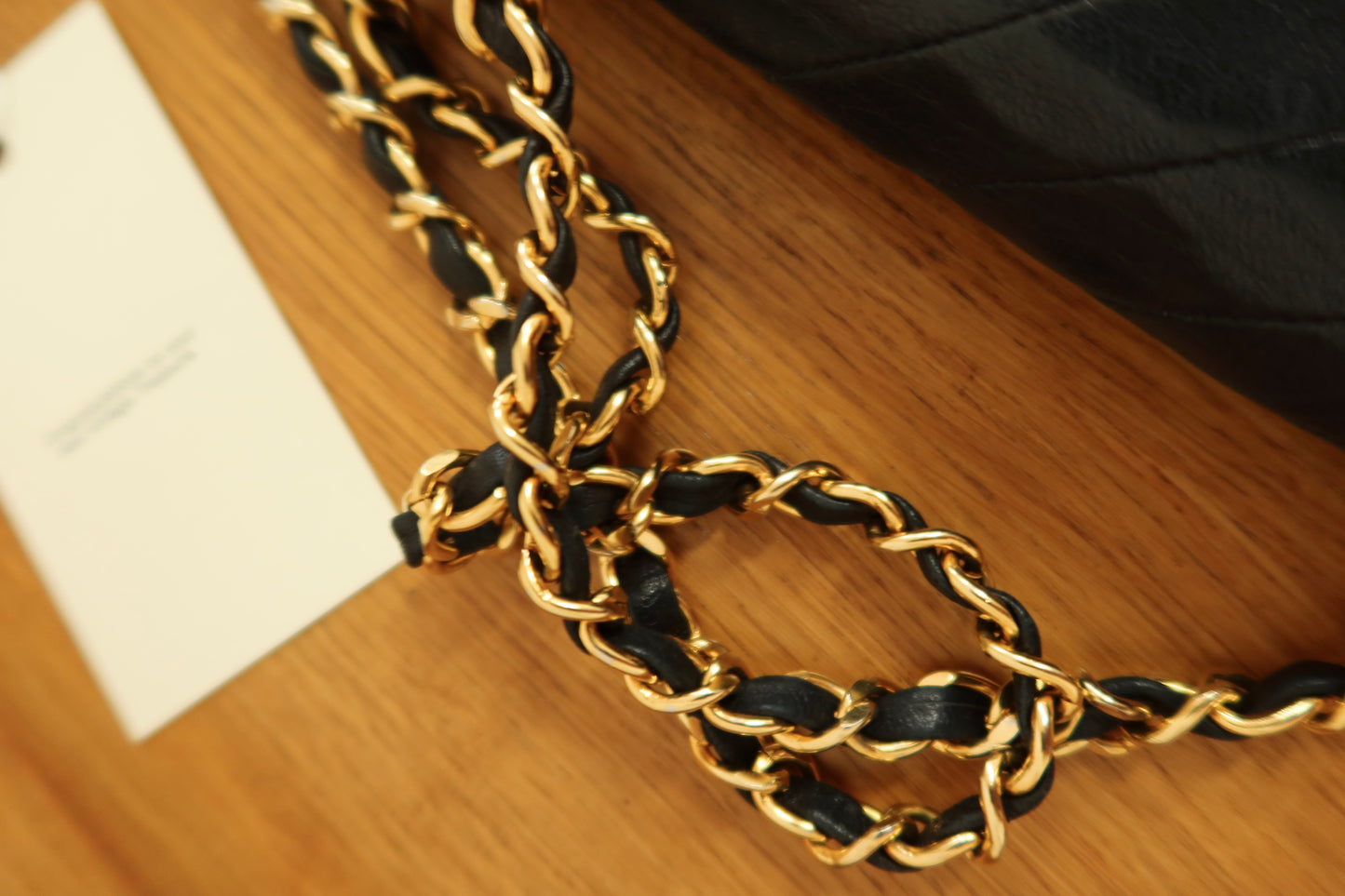 CHANEL DIAGONAL STITCH SINGLE FLAP BAG