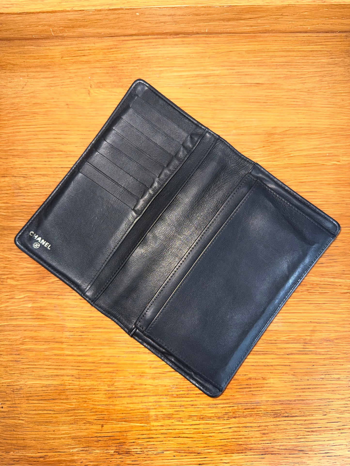 CHANEL LONG WALLET GRAINED SERIES 10