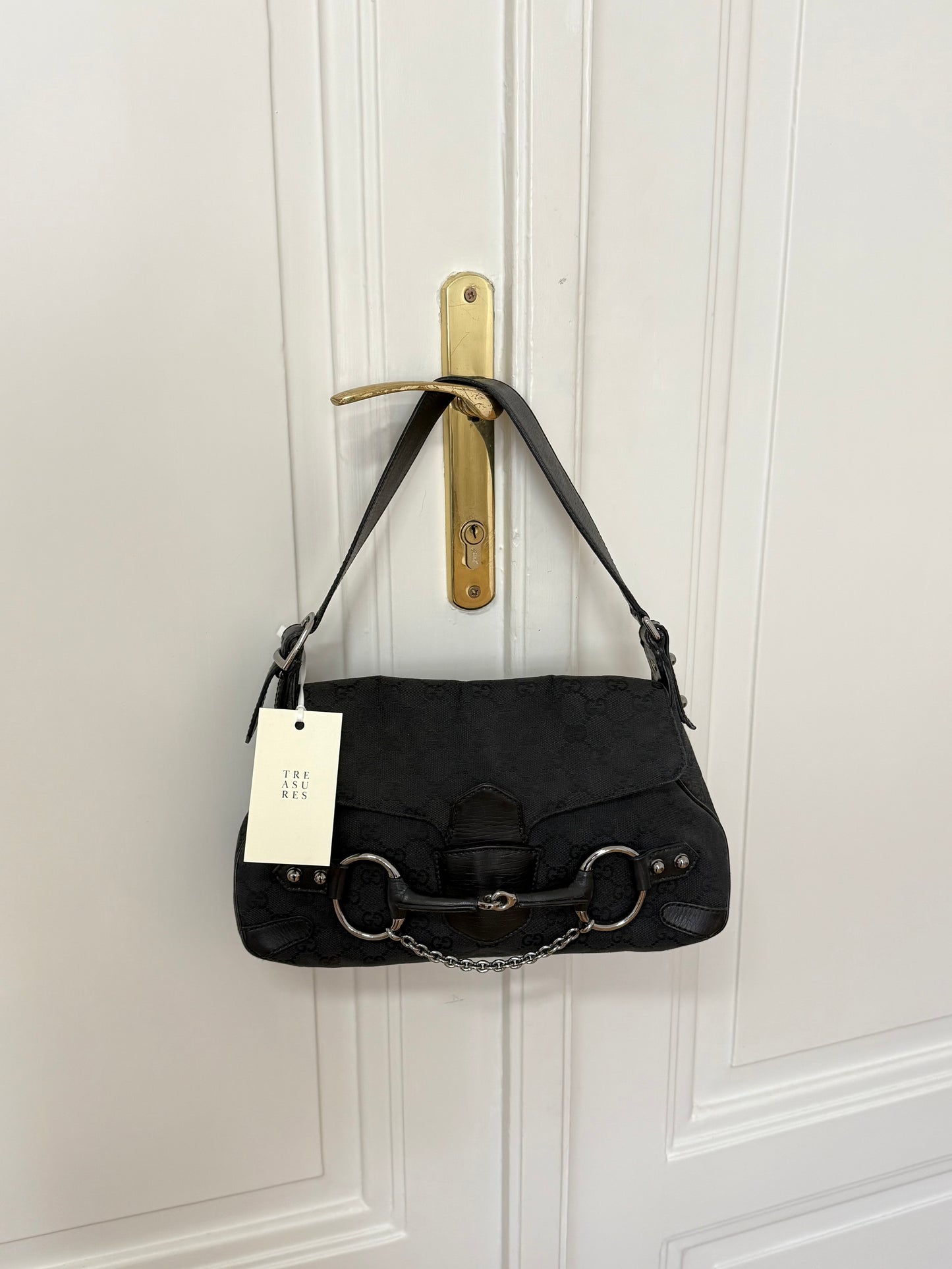 GUCCI HORSEBIT SHOULDER BAG GG