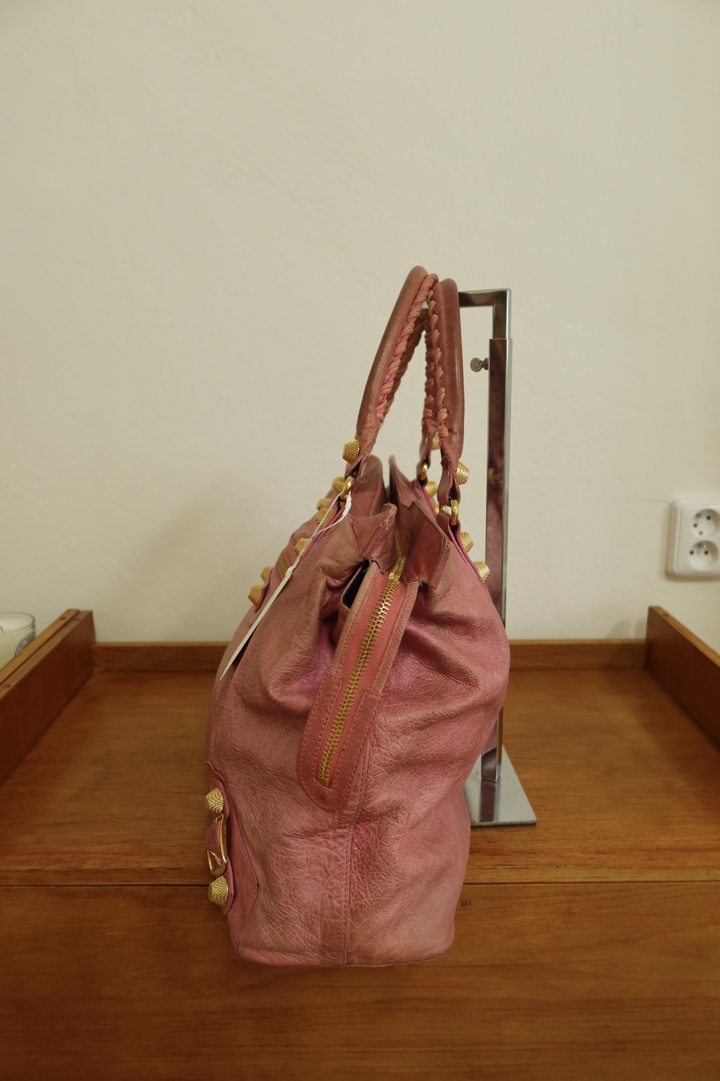BALENCIAGA "CITY" BAG GIANT VELO PINK