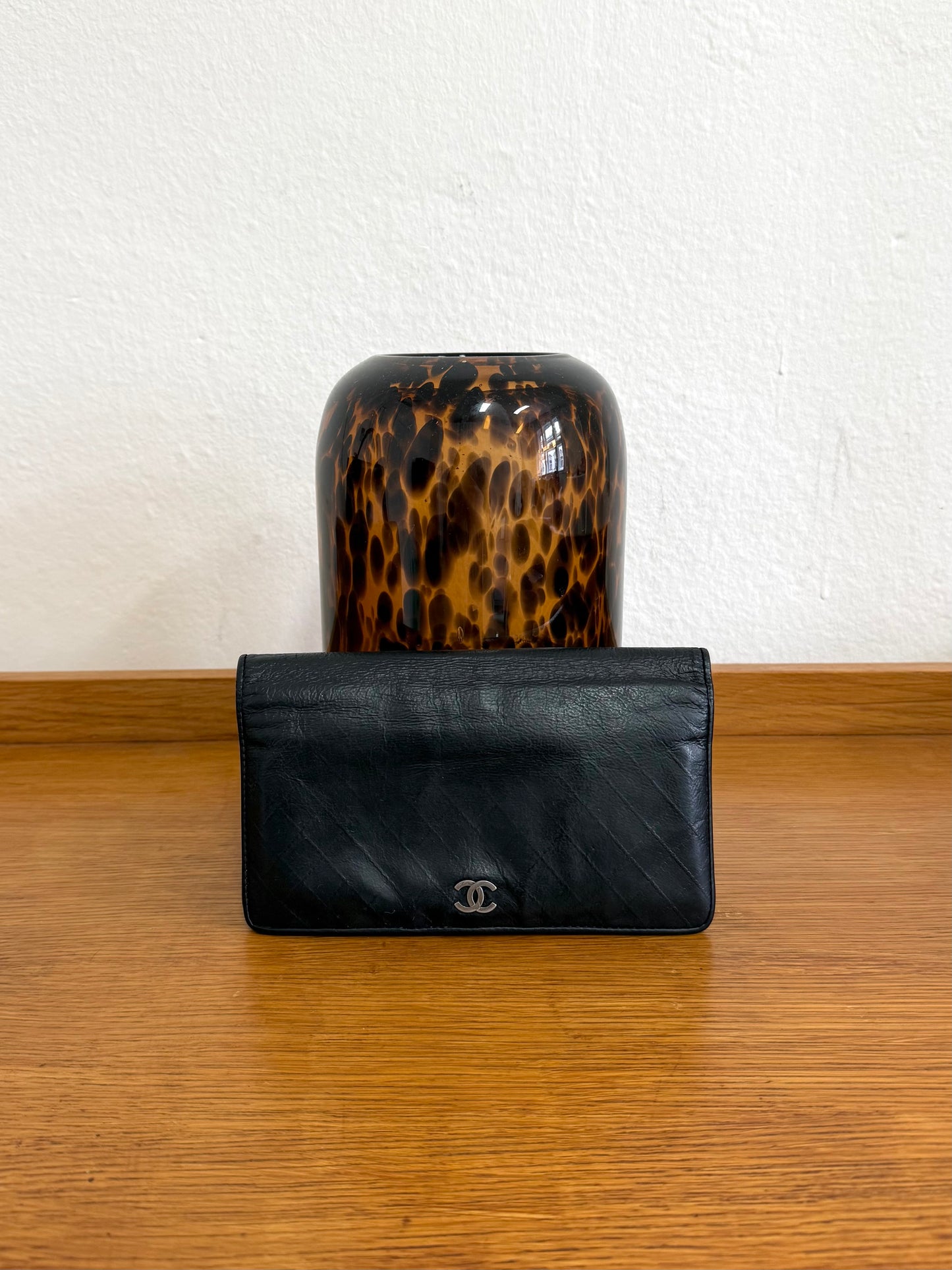 CHANEL LONG WALLET GRAINED SERIES 10