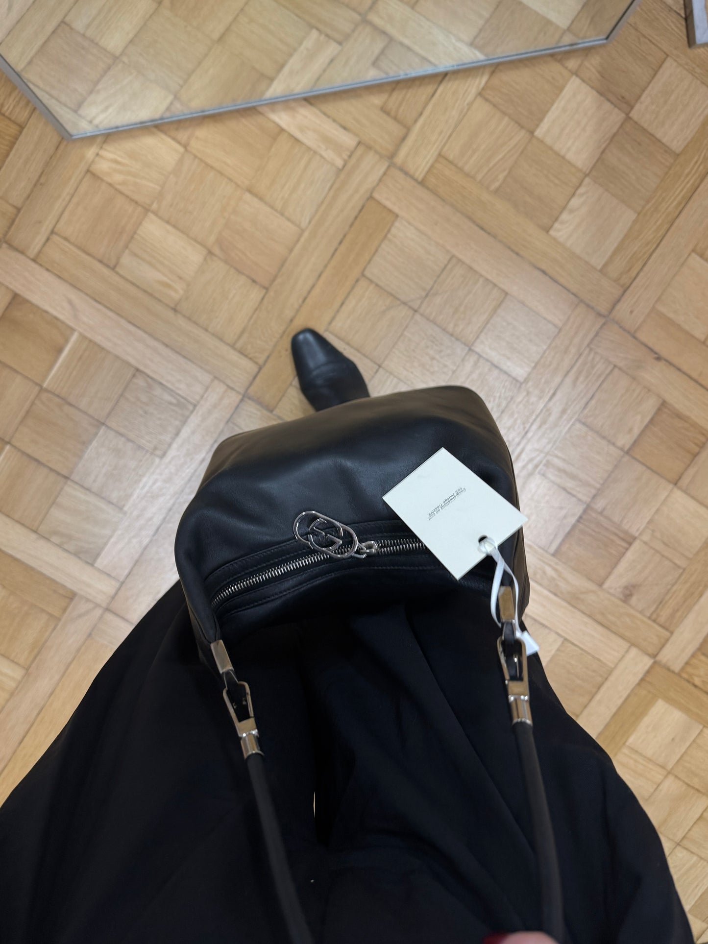 GUCCI LEATHER BLACK SHOULDER BAG BY TOM FORD