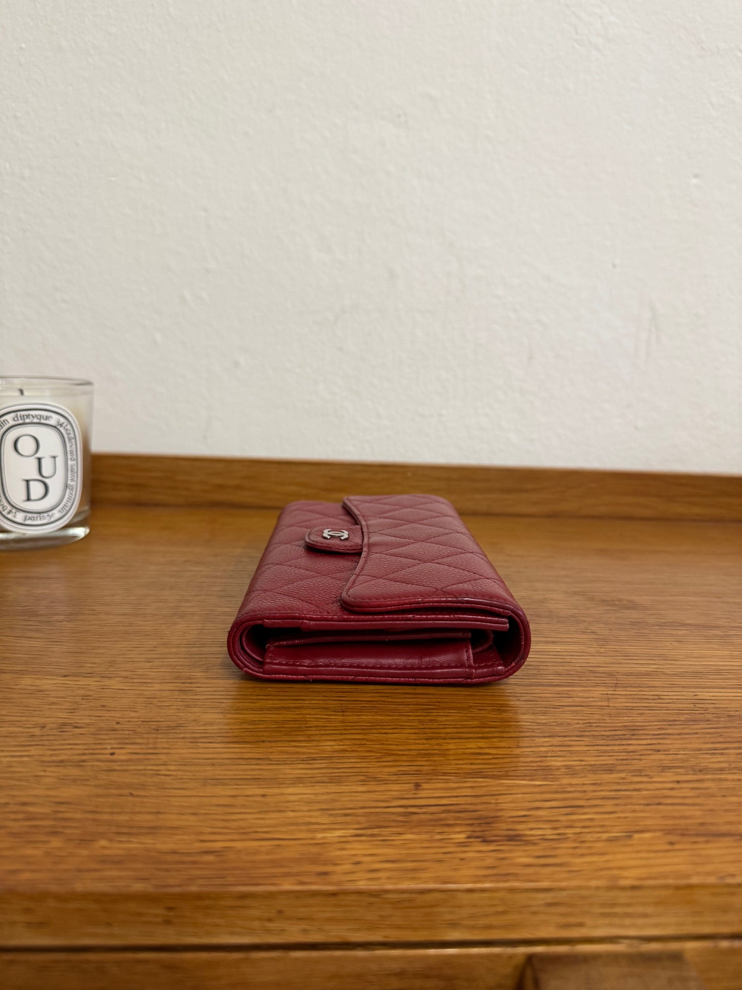 CHANEL CLASSIC WALLET CAVIAR RED