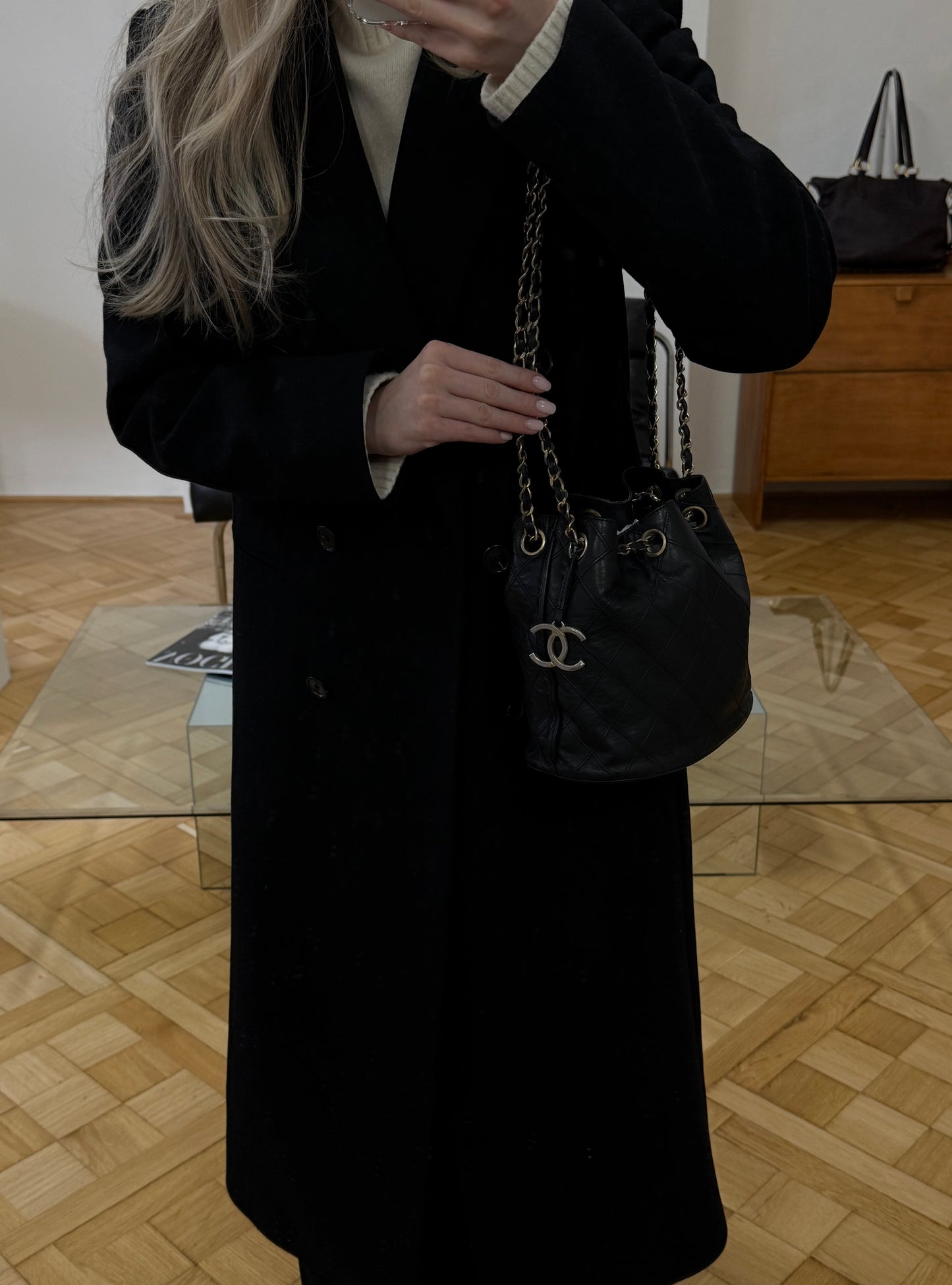 CHANEL BUCKET BAG & POUCH
