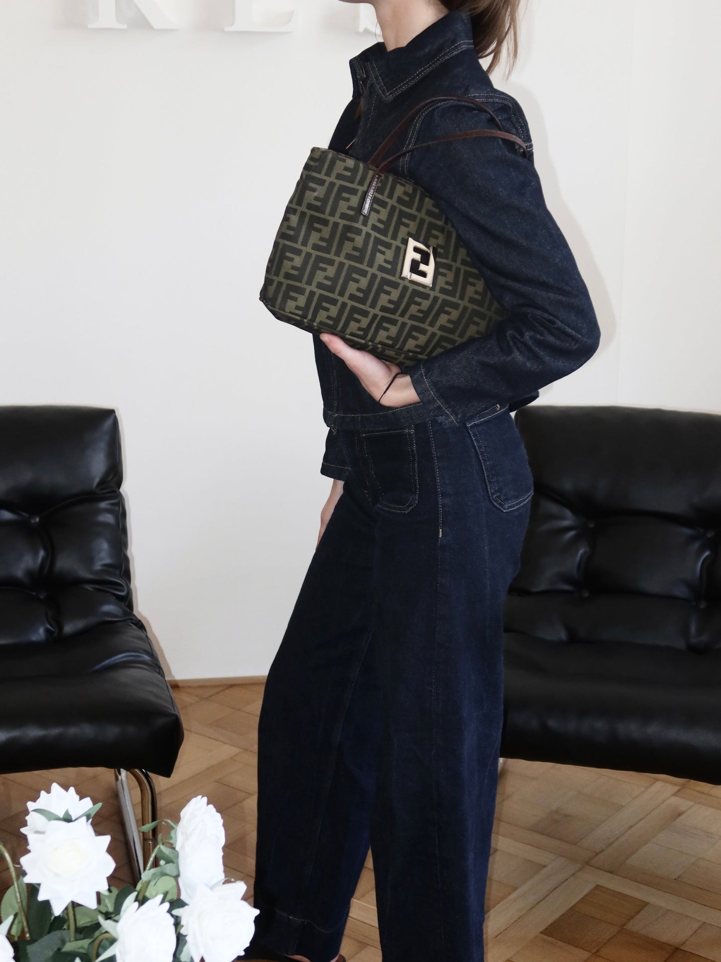 FENDI ZUCCA TOTE HANDBAG