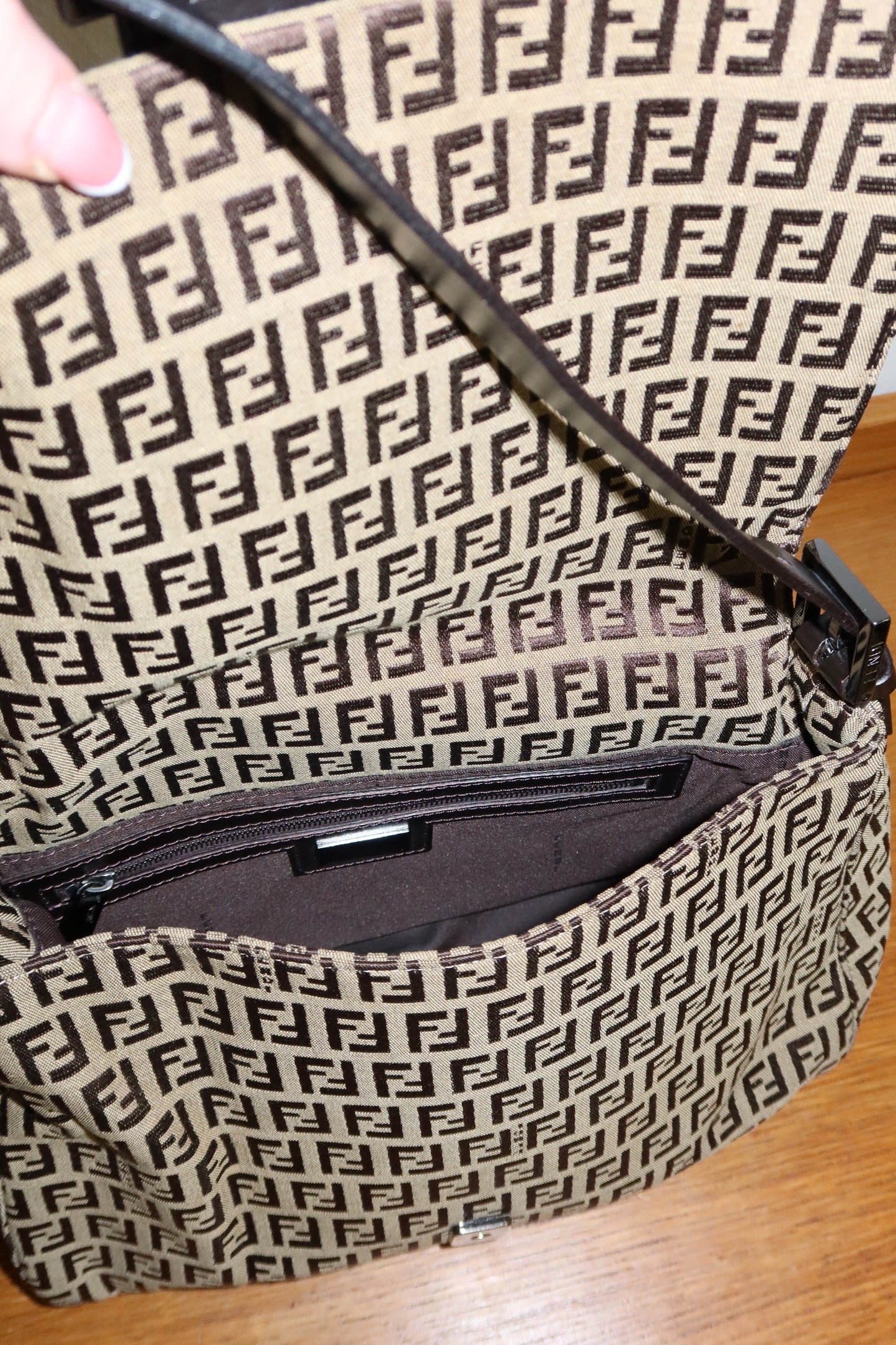 FENDI ZUCCA MAMMA BAGUETTE