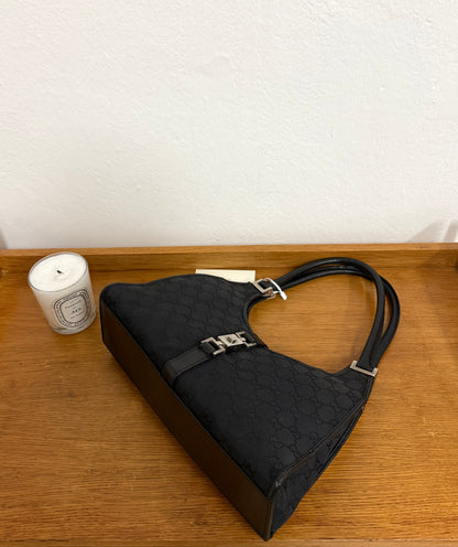 GUCCI JACKIE GG MONOGRAM BLACK BAG