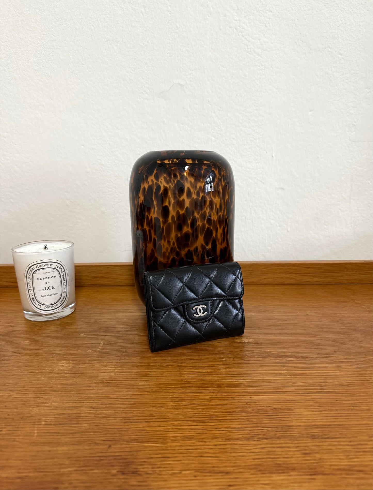 CHANEL MATELASSE QUILTED WALLET BLACK