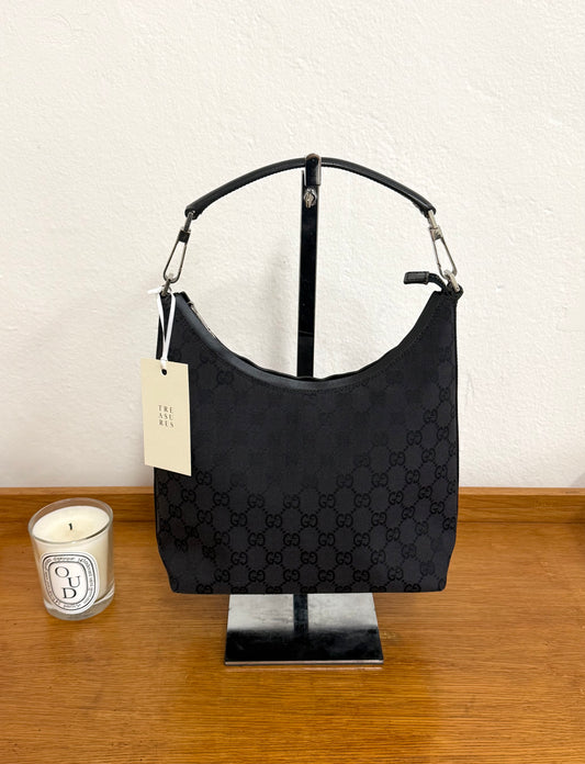 GUCCI GG BLACK SHOULDER BAG