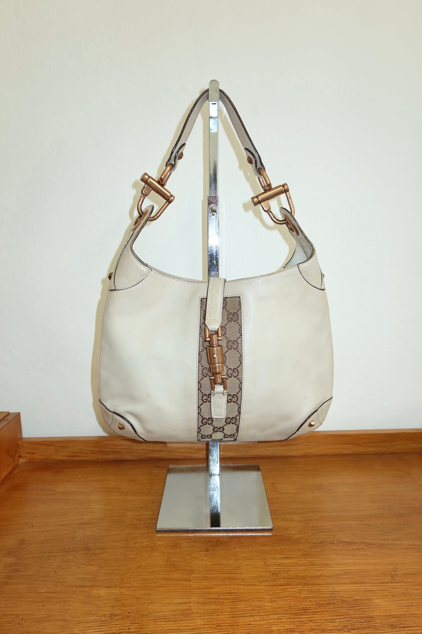 GUCCI JACKIE 1961 MONOGRAM BEIGE