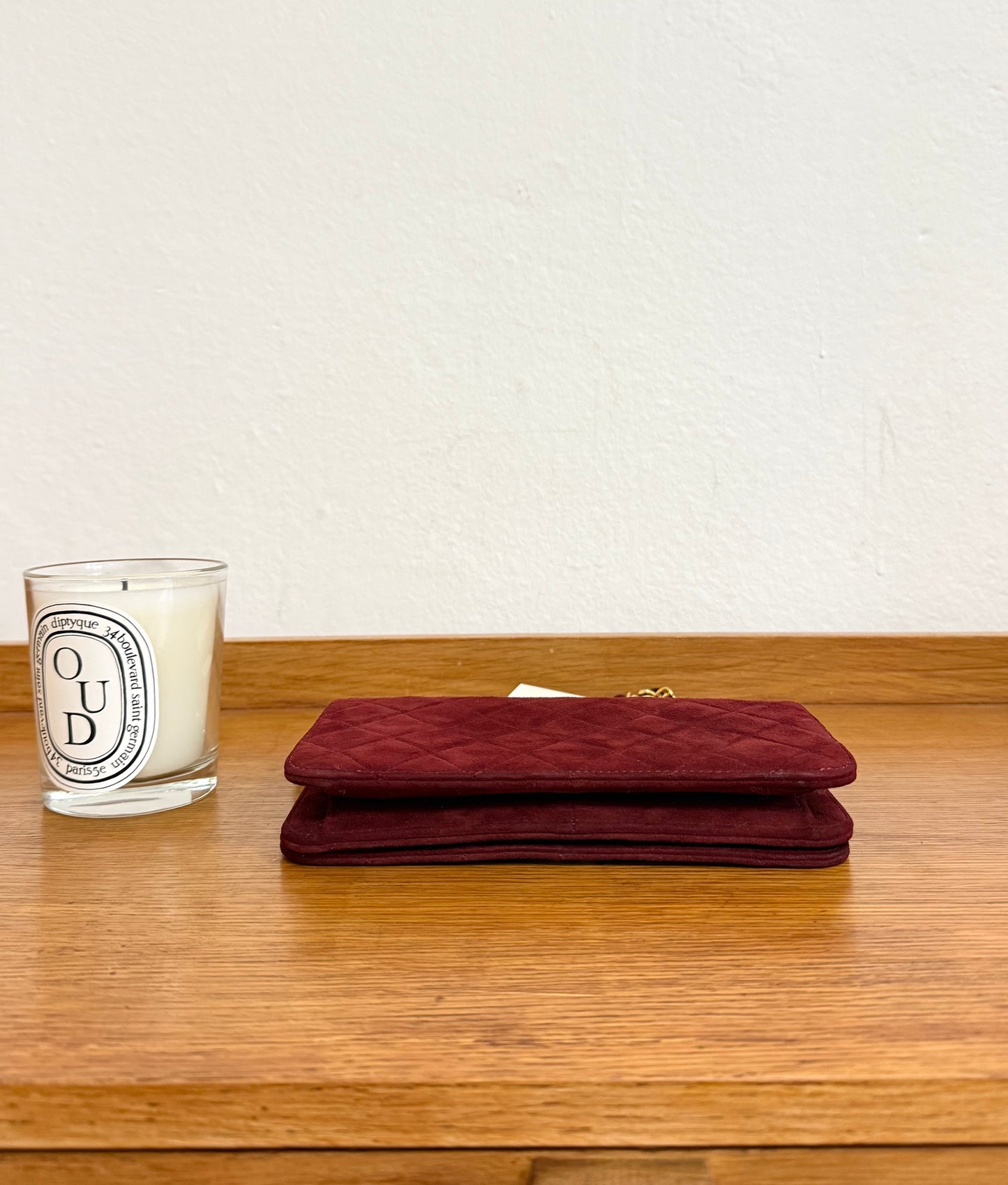 CHANEL SUEDE BORDEAUX WOC