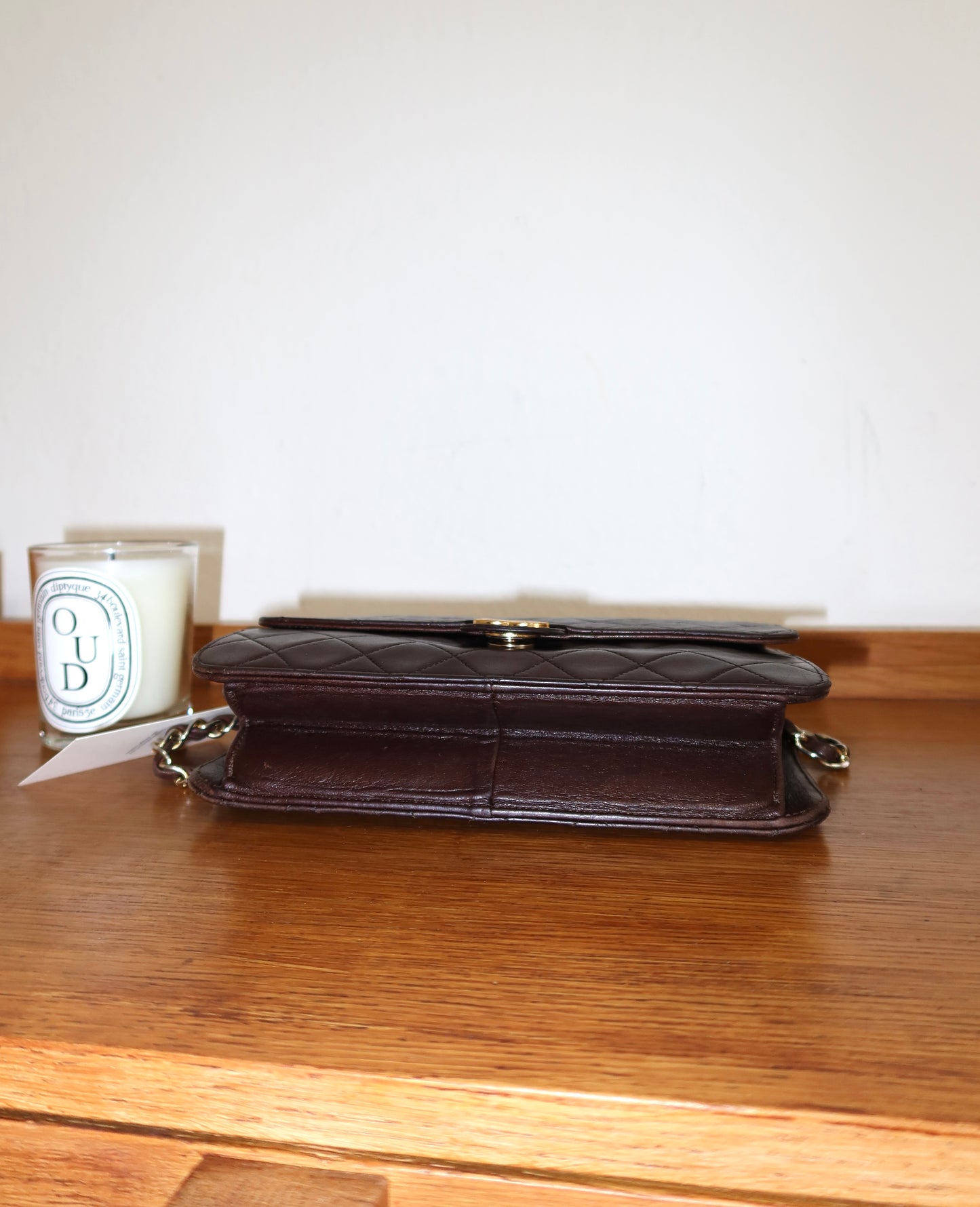 CHANEL CLASSIC SINGLE FLAP BAG BROWN