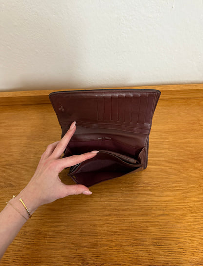 CHANEL CLASSIC LONG WALLET LAMBSKIN BLACK SERIES 10