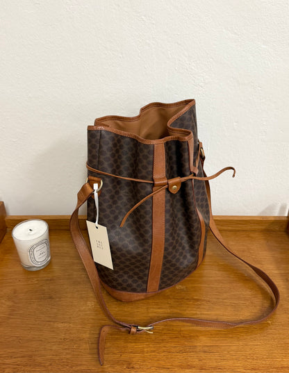 CELINE MACADAM BUCKET BAG