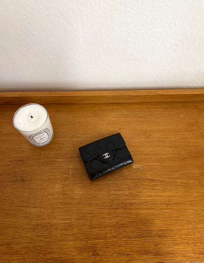 CHANEL MATELASSE QUILTED WALLET BLACK