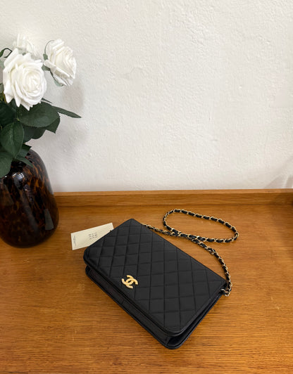 CHANEL FULL FLAP LAMBSKIN BLACK