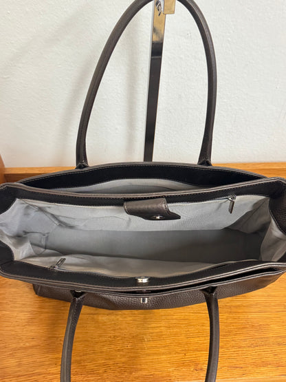 CHANEL EXECUTIVE TOTE IRIDESCENT BROWN SILVER HW