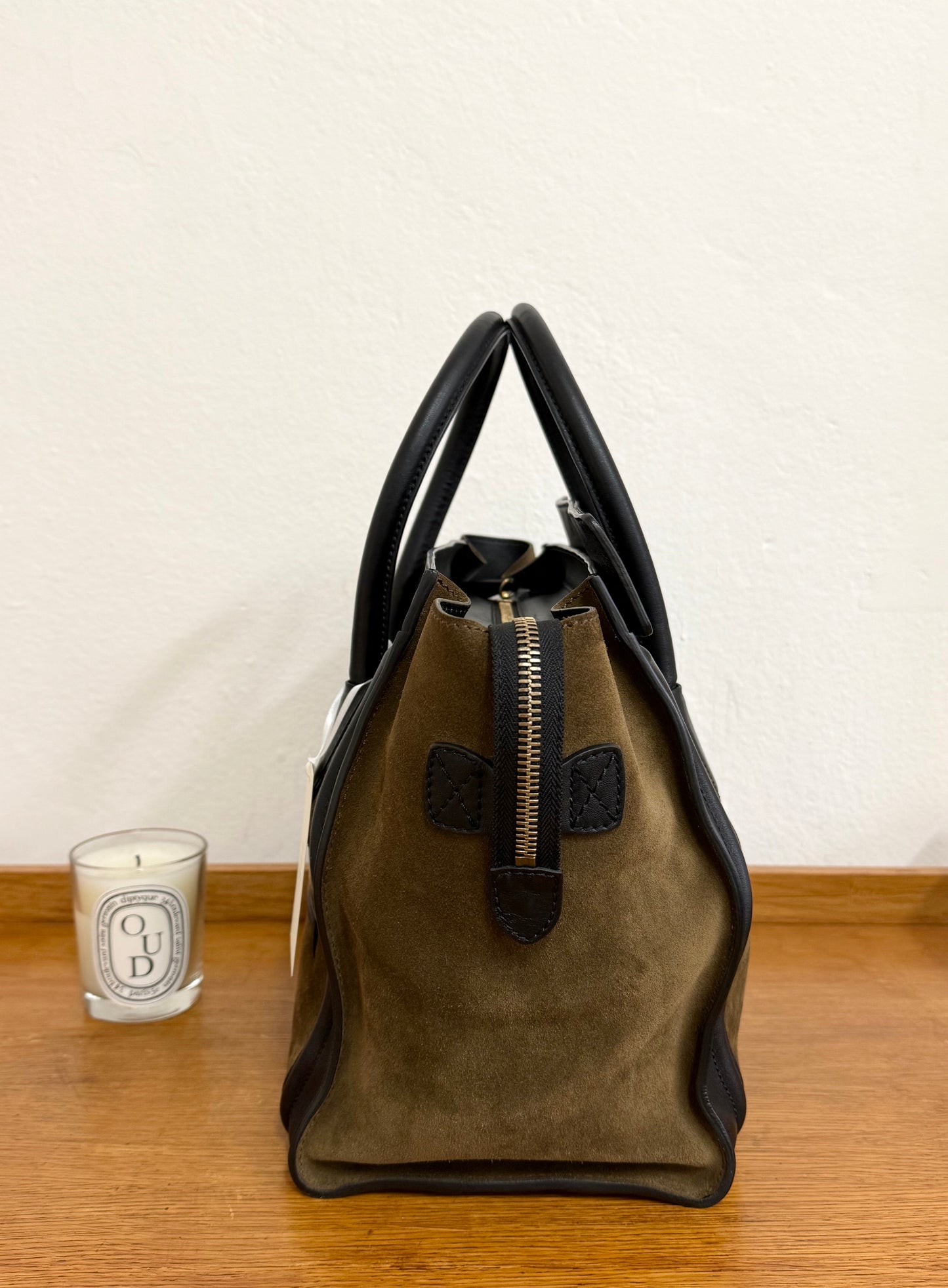 CELINE LUGGAGE BY PHOEBE PHILO SUEDE BAG