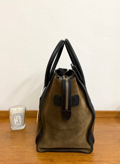 CELINE LUGGAGE BY PHOEBE PHILO SUEDE BAG