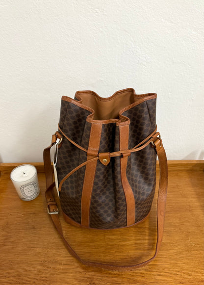 CELINE MACADAM BUCKET BAG