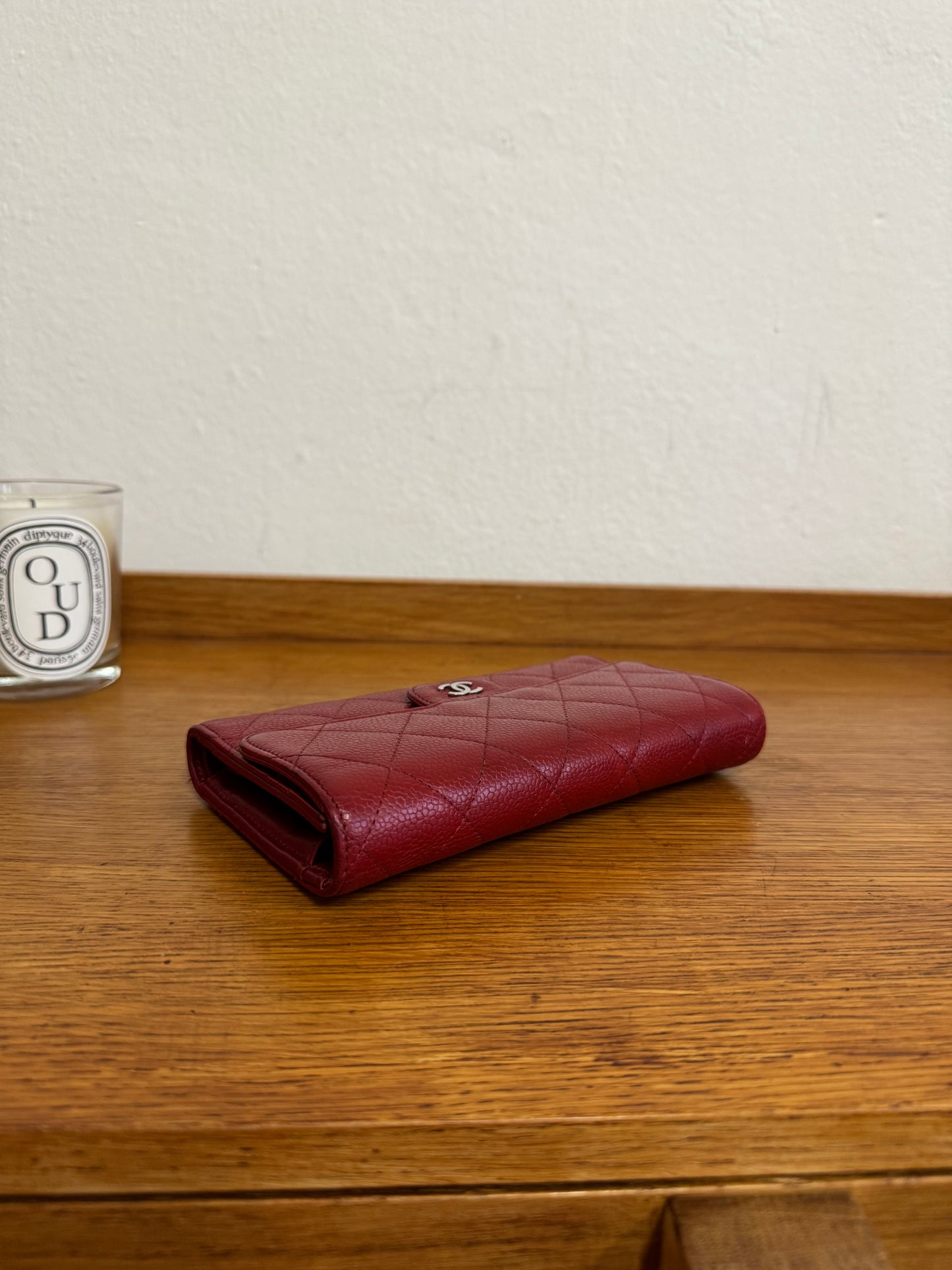 CHANEL CLASSIC WALLET CAVIAR RED