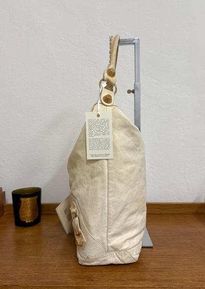 BALENCIAGA DAY “HOBO CITY” BAG BUTTER YELLOW