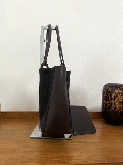 GUCCI GG MONOGRAM SHOULDER BAG & POUCH