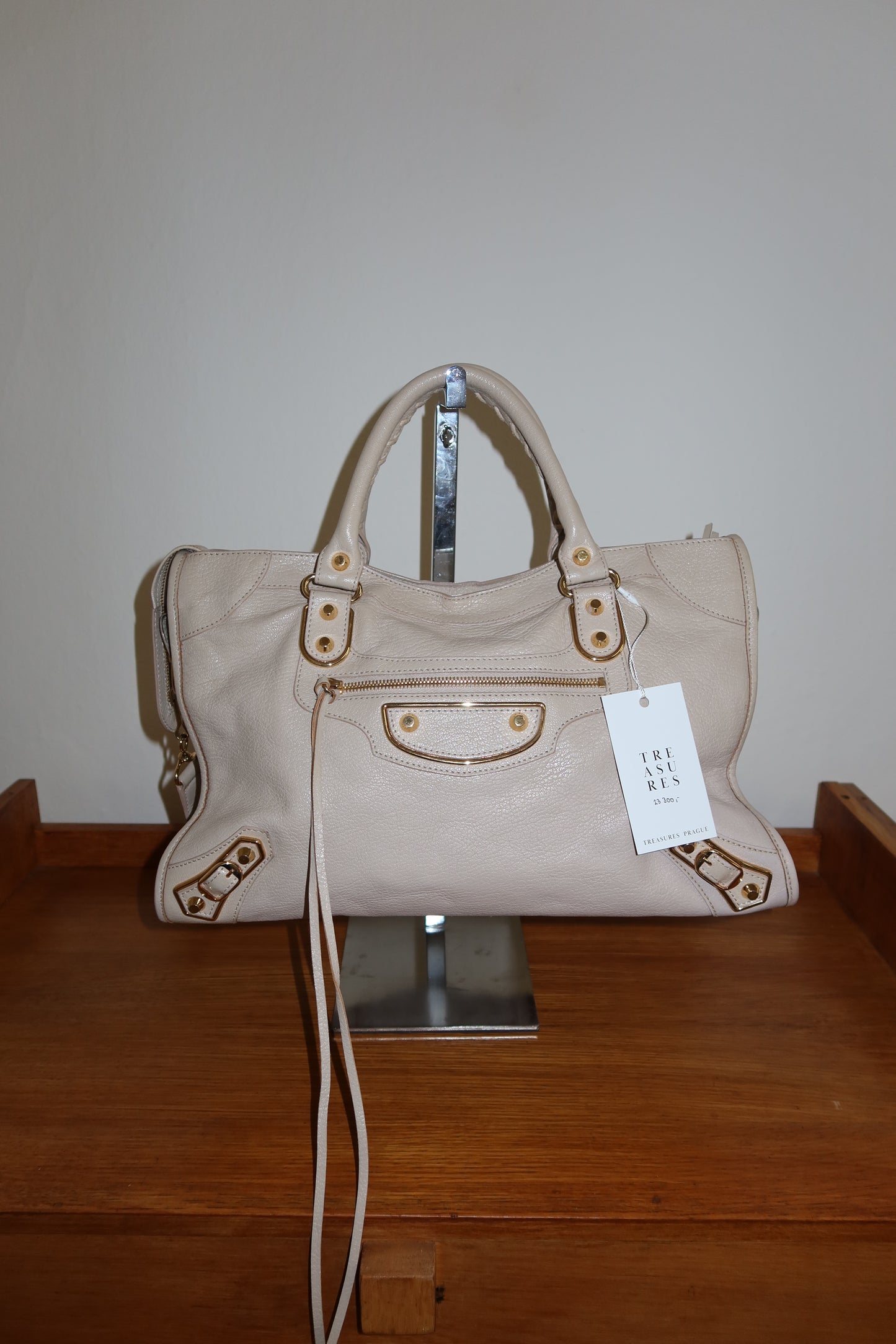 BALENCIAGA CITY BAG IN CREAM