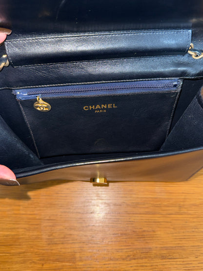 CHANEL BOX CALF FLAP BAG