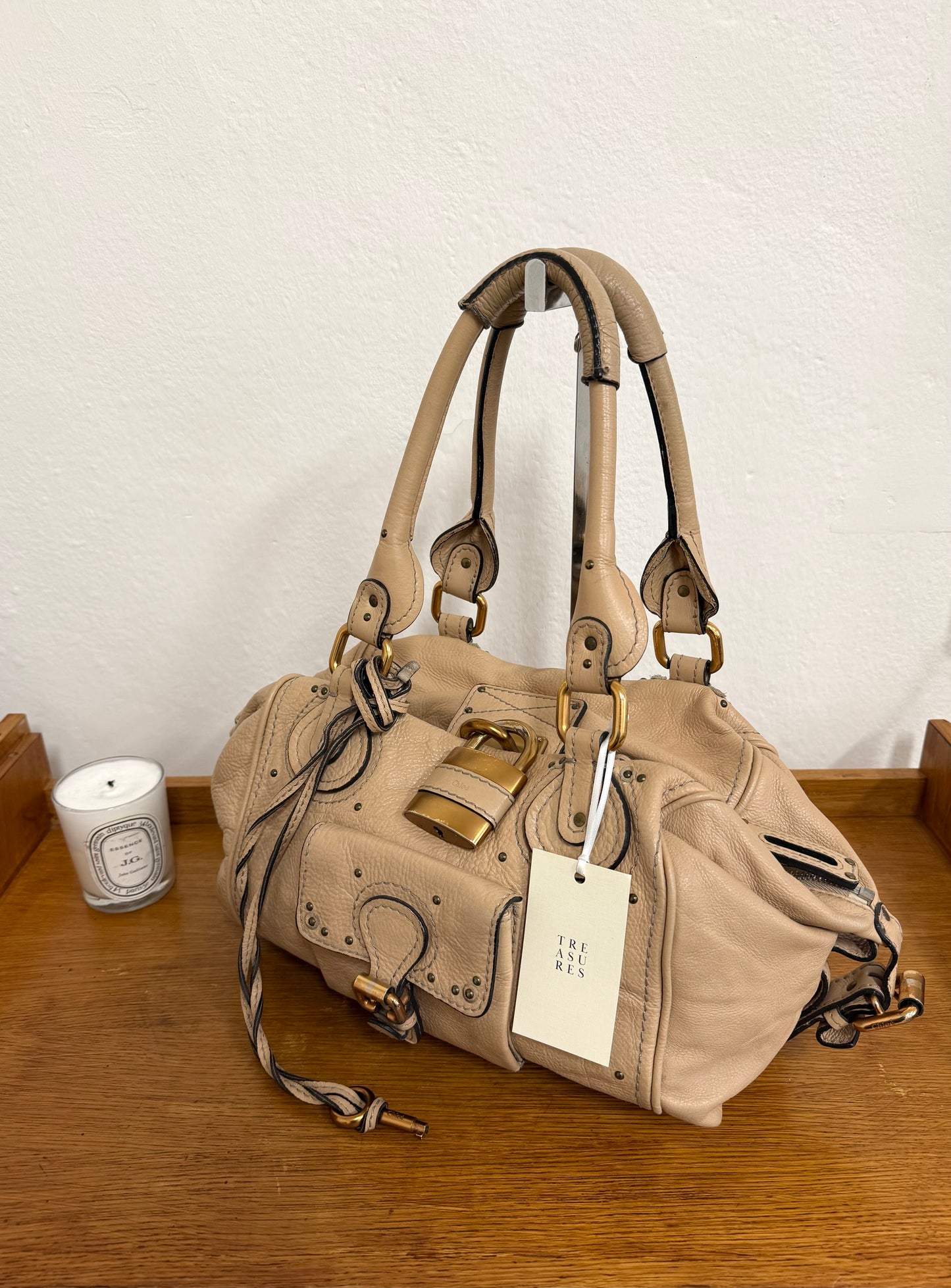 CHLOÉ PADDINGTON BY PHOEBE PHILO BEIGE GOLD HW