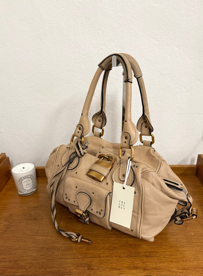 CHLOÉ PADDINGTON BY PHOEBE PHILO BEIGE GOLD HW