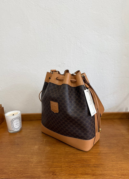 CELINE MACADAM BUCKET BAG & POUCH