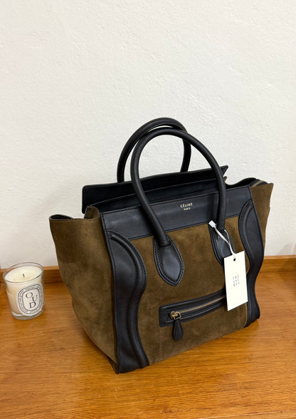 CELINE LUGGAGE BY PHOEBE PHILO SUEDE BAG