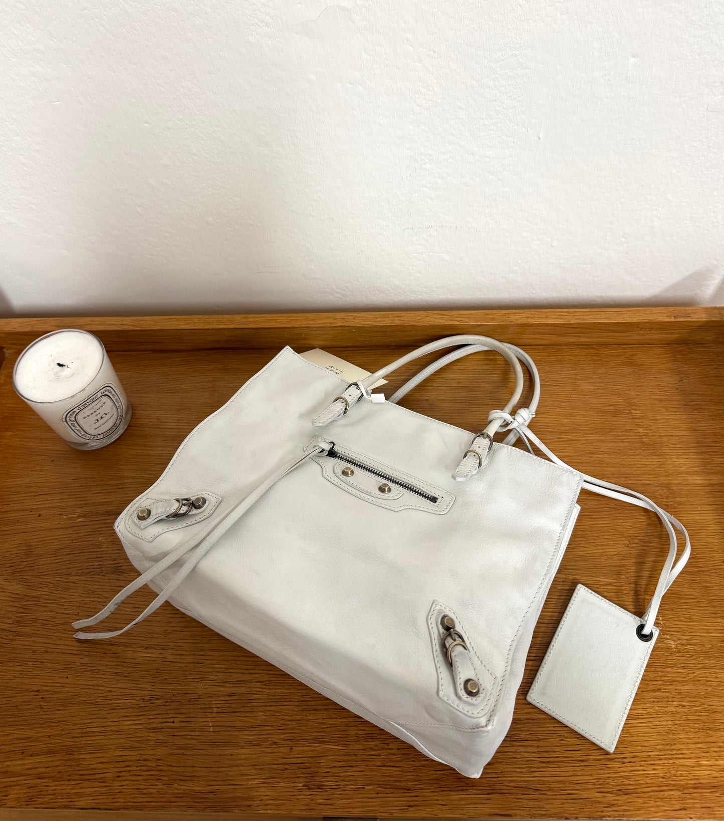 BALENCIAGA PAPIER WHITE BAG