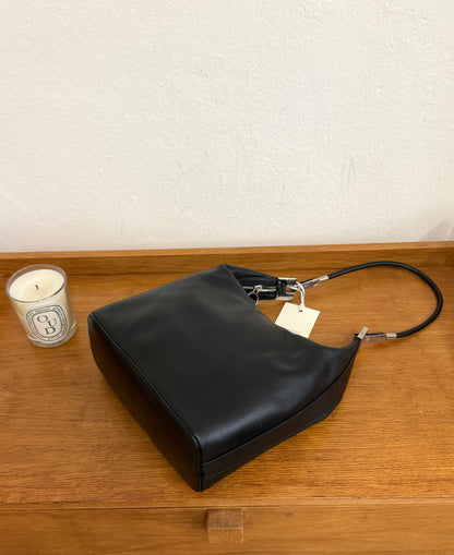 GUCCI LEATHER BLACK SHOULDER BAG BY TOM FORD