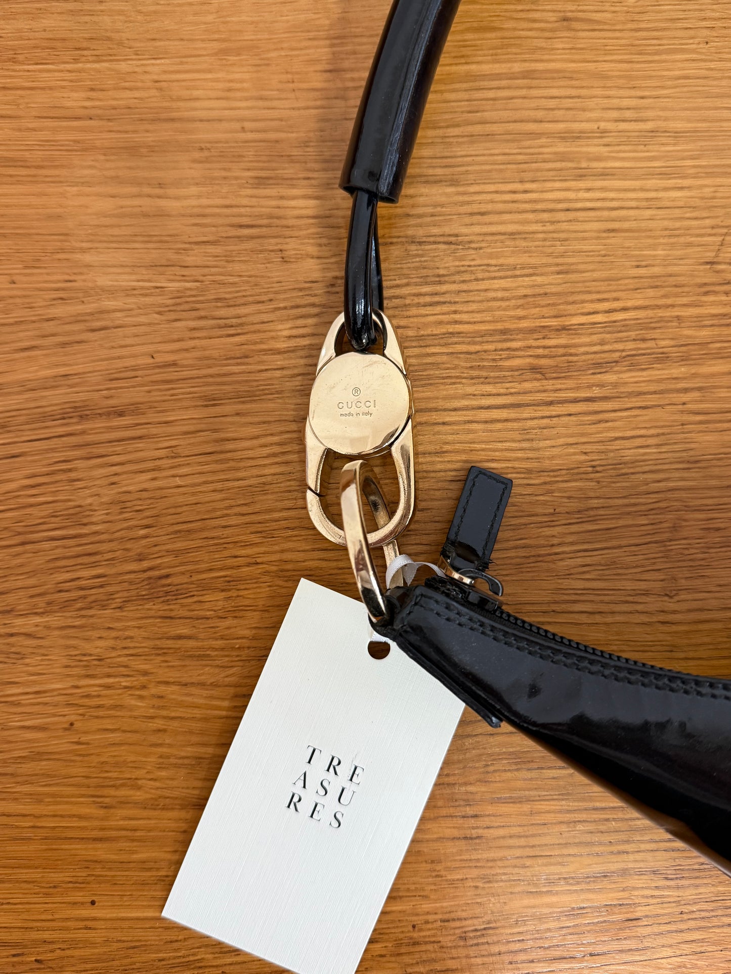 GUCCI HALF MOON HOBO BLACK BAG