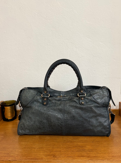 BALENCIAGA CITY BAG GREY-GREEN