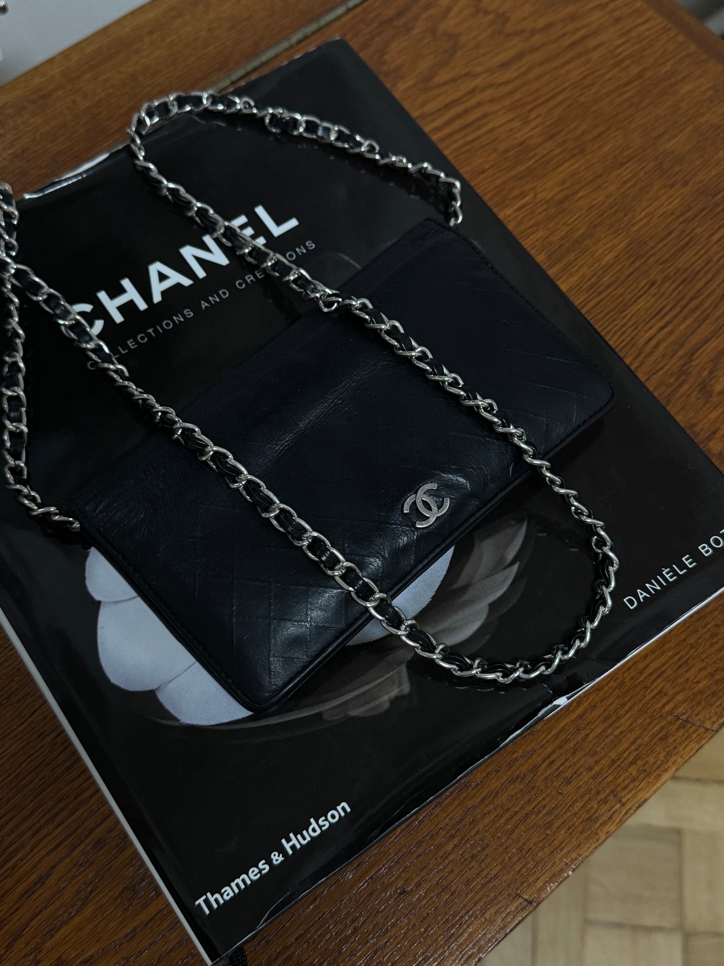 CHANEL LONG WALLET GRAINED SERIES 10