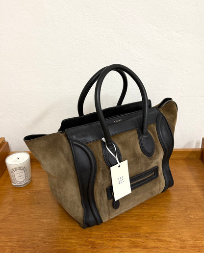 CELINE LUGGAGE BY PHOEBE PHILO SUEDE BAG