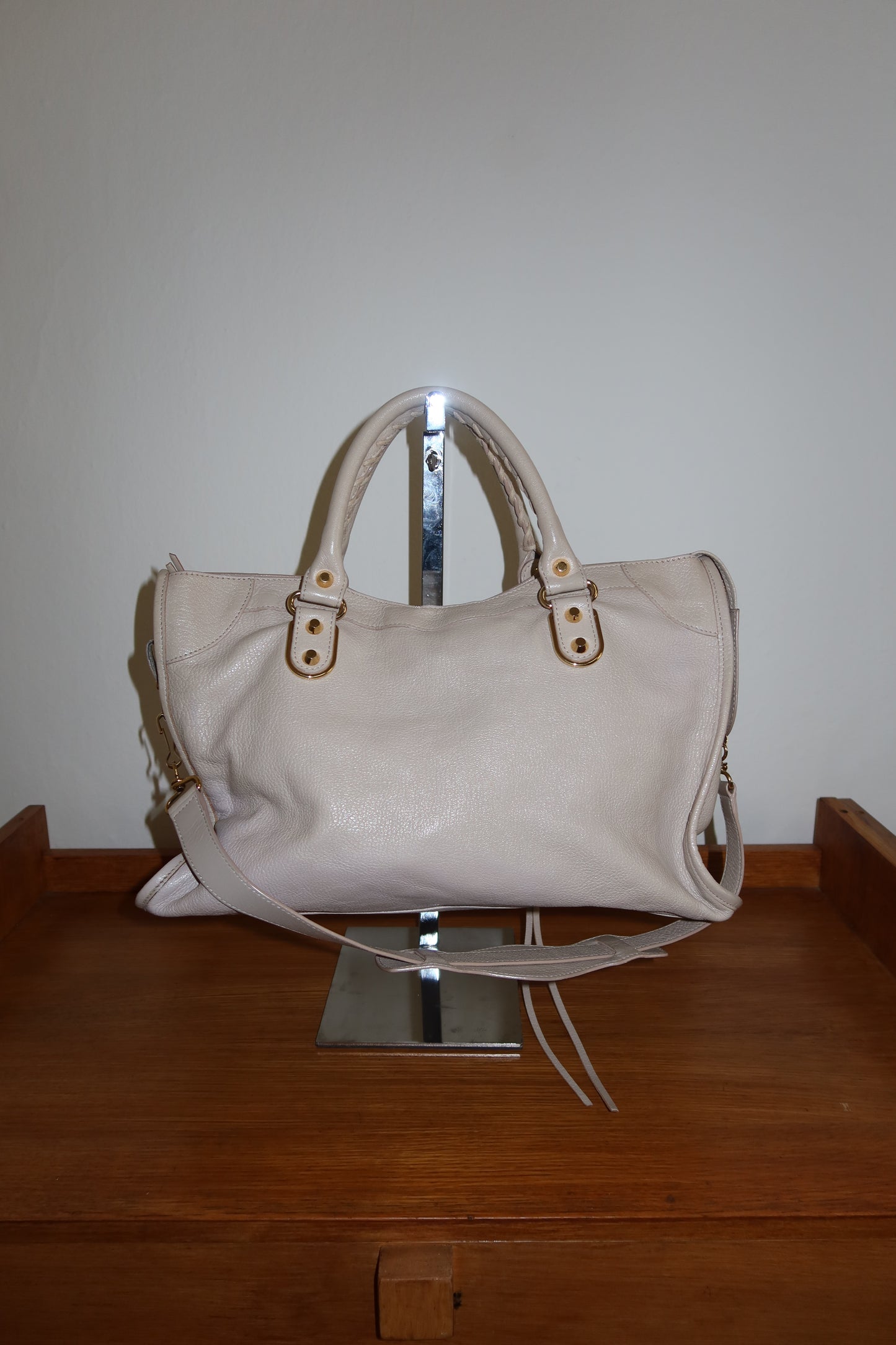 BALENCIAGA CITY BAG IN CREAM