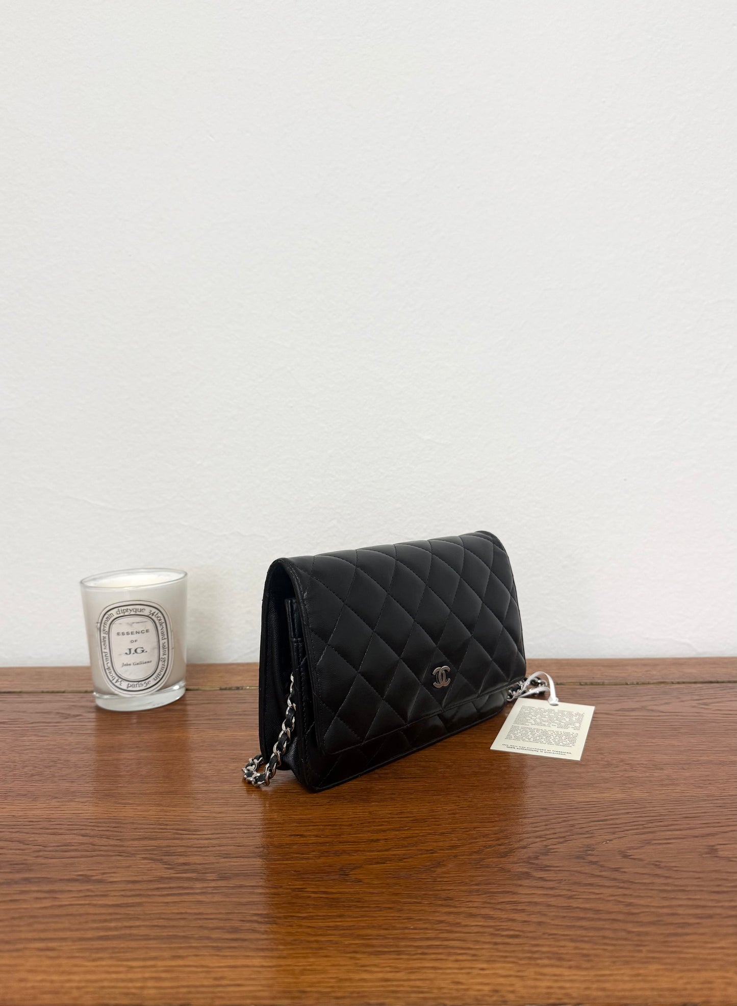 CHANEL WOC BLACK LAMBSKIN