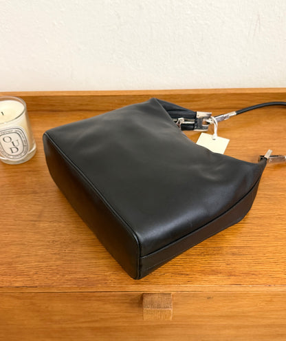 GUCCI LEATHER BLACK SHOULDER BAG BY TOM FORD