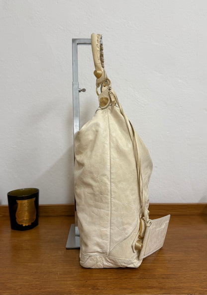 BALENCIAGA DAY “HOBO CITY” BAG BUTTER YELLOW