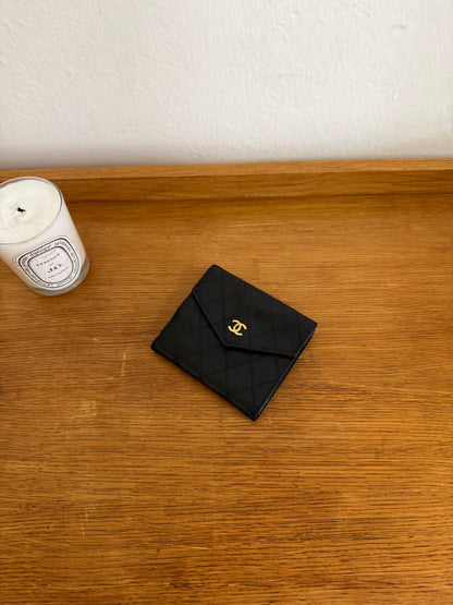 CHANEL LAMBSKIN DOUBLE SIDED WALLET