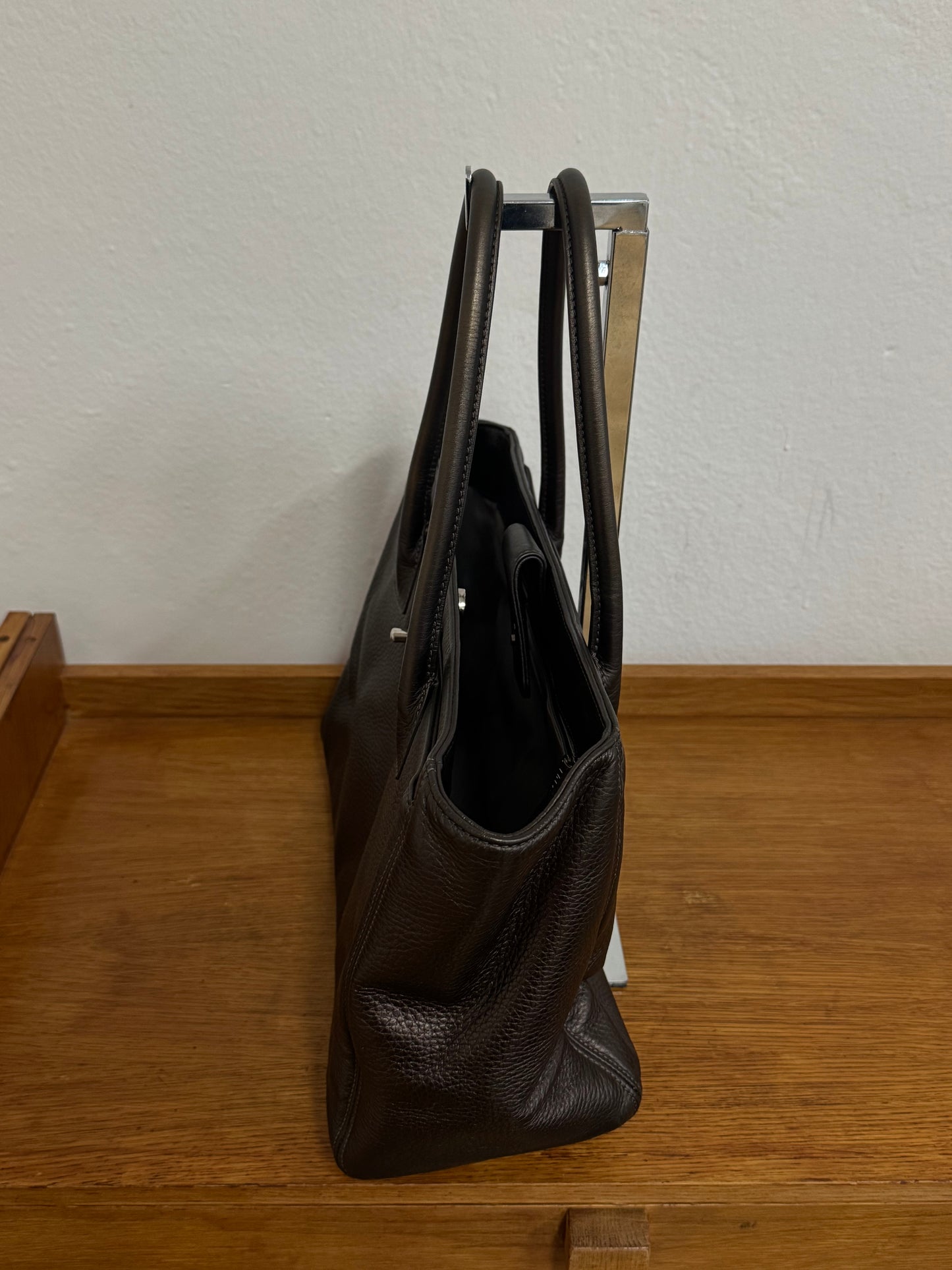 CHANEL EXECUTIVE TOTE IRIDESCENT BROWN SILVER HW