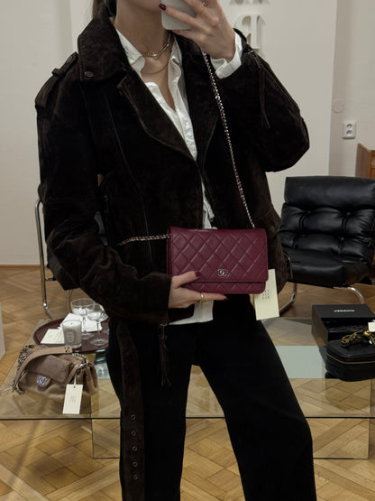 CHANEL LAMBSKIN WOC WINE GRAPE