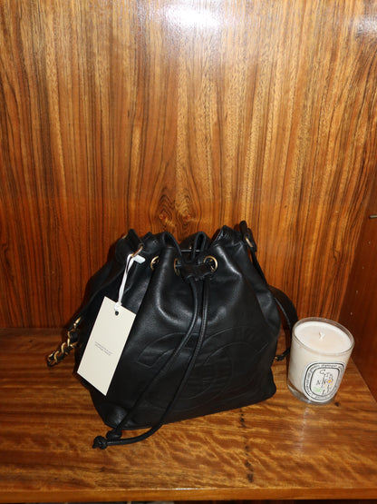 CHANEL BUCKET BAG CC LOGO & POUCH