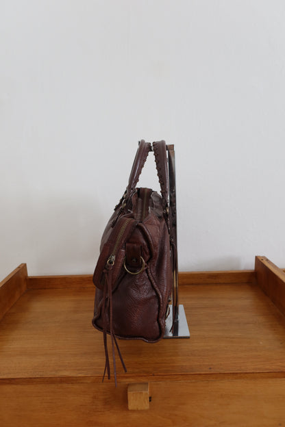 BALENCIAGA CITY BAG IN DARK BROWN