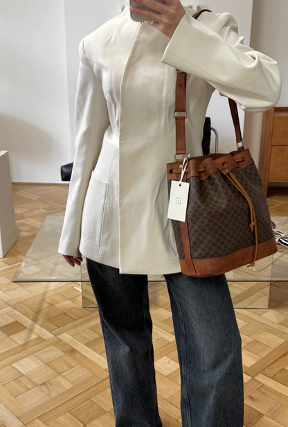 CELINE MACADAM BUCKET BAG & POUCH