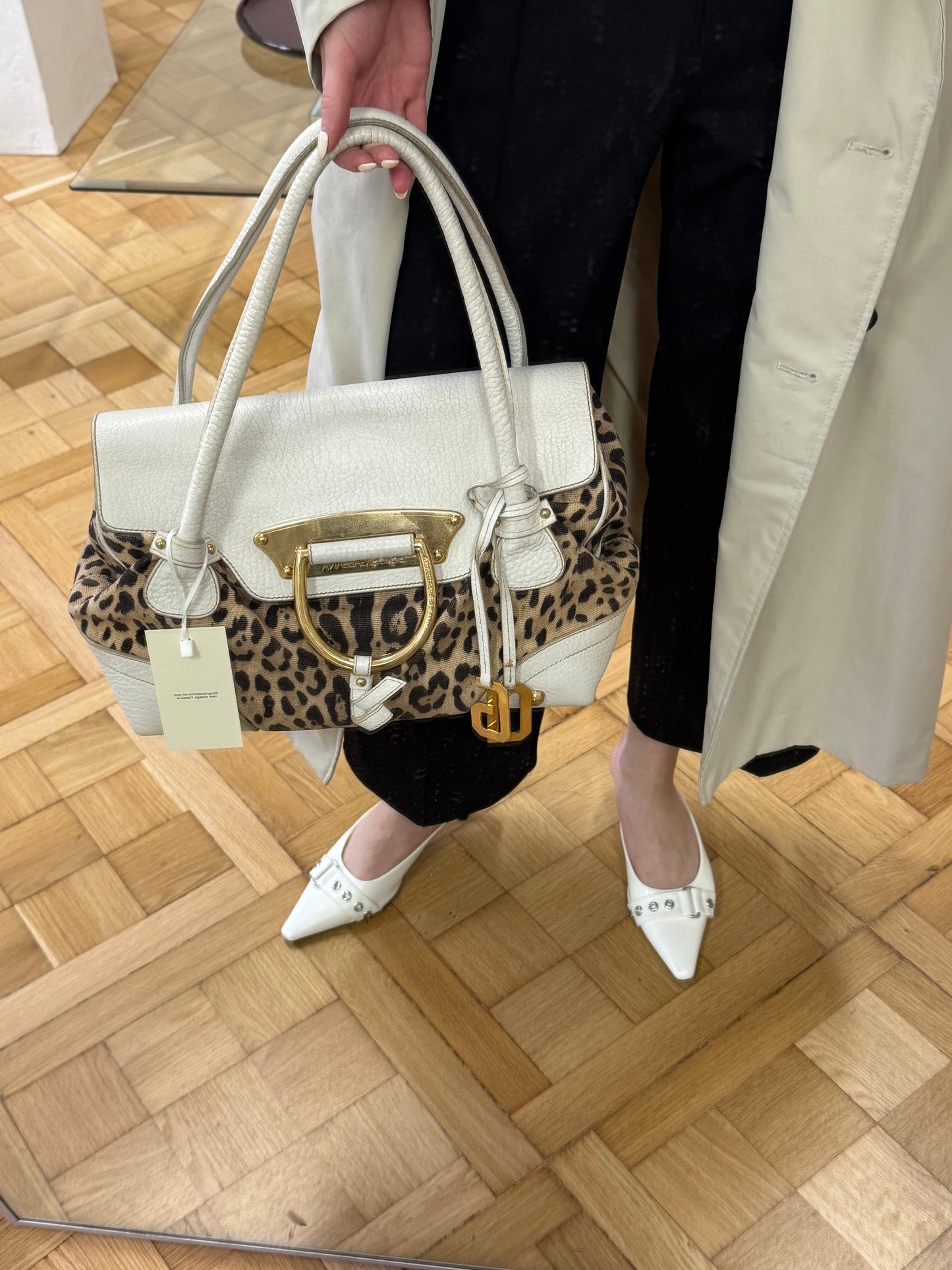 DOLCE & GABBANA LEOPARD SHOULDER BAG
